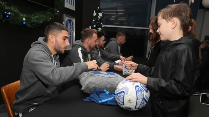 Framed Print : Brighton & Hove Albion FC: 2019 / 20 Season - Player Signing Session with Neal Maupay, Dale Stephens, Aaron Connolly, and Adam Webster at Amex Stadium Framed Print : Brighton & Hove Albion FC: 2019 / 20 Season - Player Signing Session with Neal Maupay, Dale Stephens, Aaron Connolly, and Adam Webster at Amex Stadium