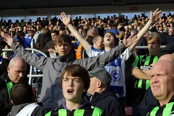 Brighton and Hove Albion FC: Away Days 2011-12 - Seafront Supporters in Action