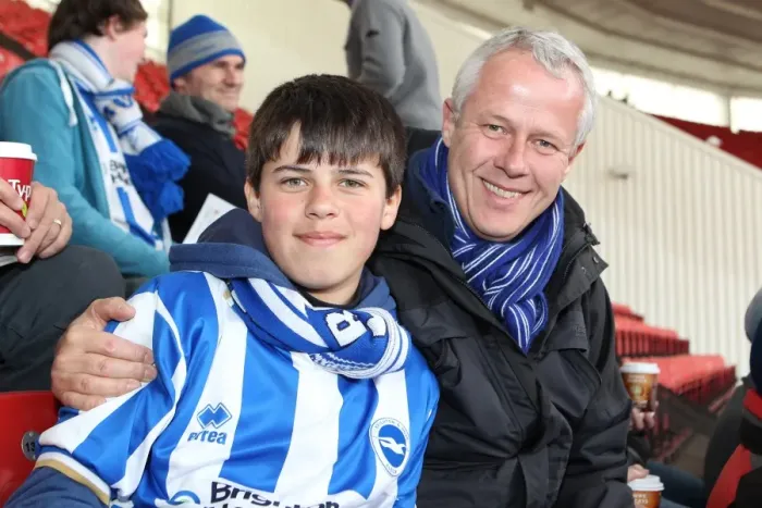 Framed Print : Brighton and Hove Albion FC: Away Days 2012-13 - Fans in Action Framed Print : Brighton and Hove Albion FC: Away Days 2012-13 - Fans in Action
