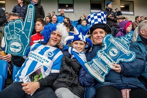 Brighton and Hove Albion FC: Celebrating Championship Victory Over Derby County (02MAY16)