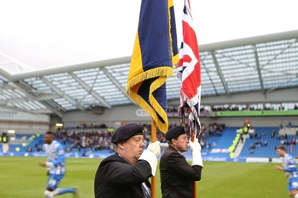 Brighton and Hove Albion FC: Championship Match against Blackburn Rovers - Standard Bearers Parade (November 2014)