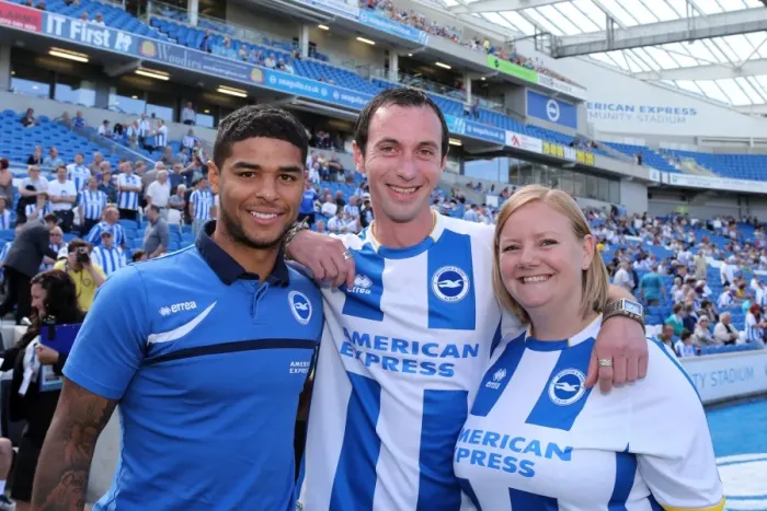 Framed Print : Brighton and Hove Albion FC: Electric Atmosphere at the Amex Stadium - 2013-14 Season (Millwall Game)