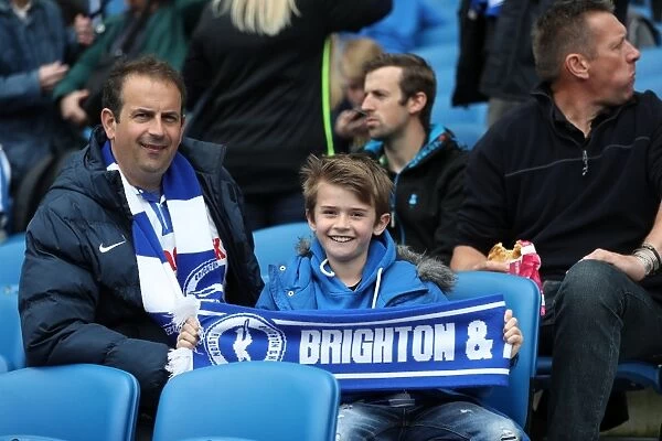 Brighton and Hove Albion FC: Electric Atmosphere as Fans Roar on Their Team during Championship Showdown against Wigan Athletic (17th April 2017)