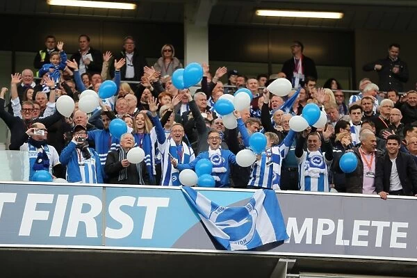 Brighton and Hove Albion FC: Electric Atmosphere Among Fans vs. Wigan Athletic (17APR17) - American Express Community Stadium