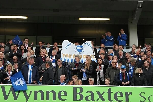 Brighton and Hove Albion FC: Electric Atmosphere among Fans during Championship Showdown against Wigan Athletic (17th April 2017)