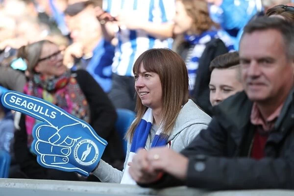 Brighton and Hove Albion FC: Electric Atmosphere Among Fans vs. Wigan Athletic (17APR17)