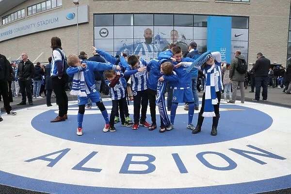 Brighton and Hove Albion FC: Euphoric Fans Celebrate Promotion to Premier League at American Express Community Stadium (vs. Wigan Athletic, 17th April 2017)