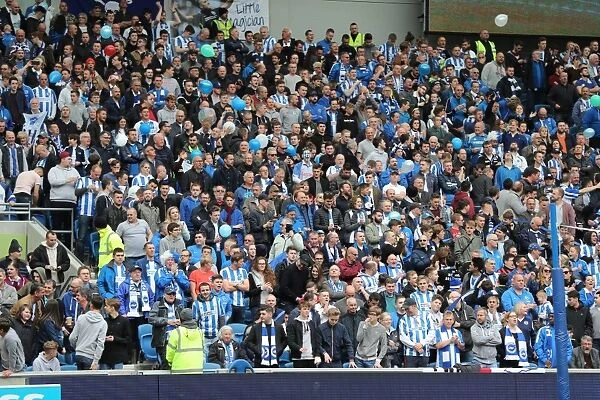 Brighton and Hove Albion FC: Euphoric Fans Celebrate Championship Victory over Wigan Athletic (17APR17)