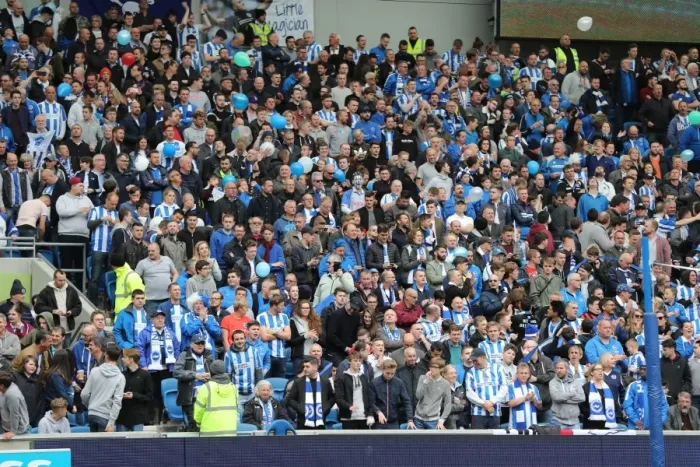 Framed Print : Brighton and Hove Albion FC: Euphoric Fans Celebrate Championship Victory over Wigan Athletic (17APR17) Framed Print : Brighton and Hove Albion FC: Euphoric Fans Celebrate Championship Victory over Wigan Athletic (17APR17)