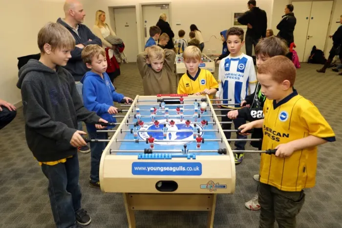 Framed Print : Brighton & Hove Albion FC: A Joyful Gathering of Young Seagulls at the 2013 Christmas Party Framed Print : Brighton & Hove Albion FC: A Joyful Gathering of Young Seagulls at the 2013 Christmas Party