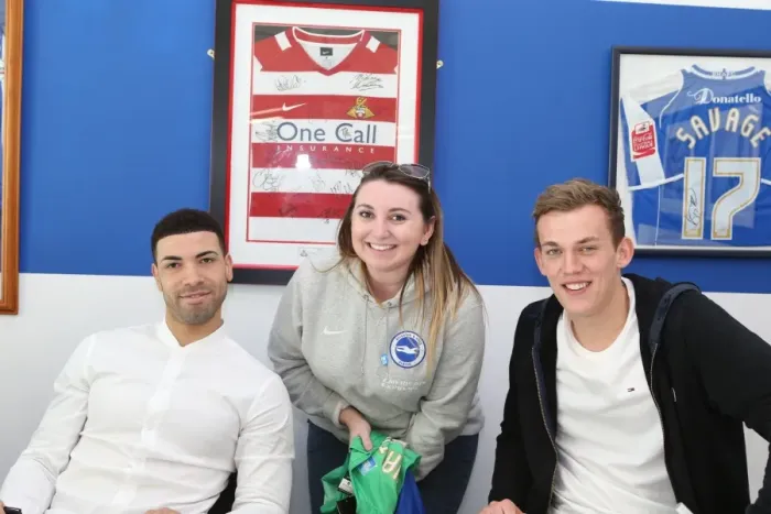 Framed Print : Brighton & Hove Albion FC: Meet and Greet with Chris Hughton, Colin Calderwood, Leon Best, and Christian Walton (17FEB15) Framed Print : Brighton & Hove Albion FC: Meet and Greet with Chris Hughton, Colin Calderwood, Leon Best, and Christian Walton (17FEB15)