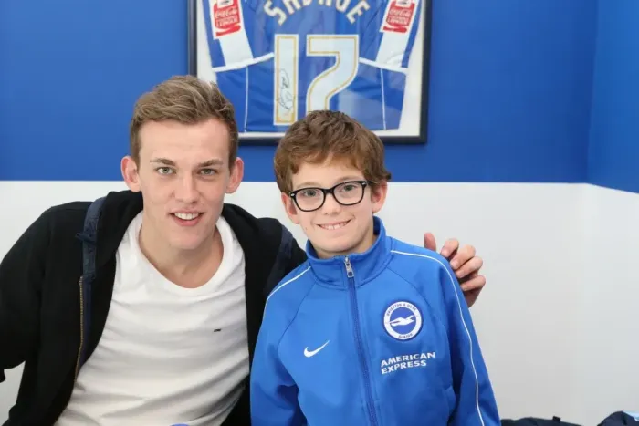 Framed Print : Brighton & Hove Albion FC: Meet and Greet with Chris Hughton, Colin Calderwood, Leon Best, and Christian Walton (17FEB15)