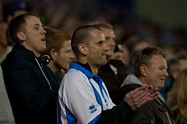 Brighton & Hove Albion FC: North Stand Fans in Full Swing during the Championship Match against Reading (April 10, 2012)