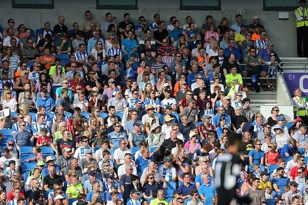 Brighton and Hove Albion FC: Passionate Fans in Action during 2015 Pre-Season Friendly against Sevilla FC