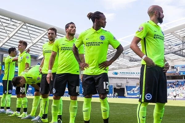 Brighton and Hove Albion FC: Pre-Season Friendly 2015 - Albion Team Line-Up Before Kick-Off Against Sevilla
