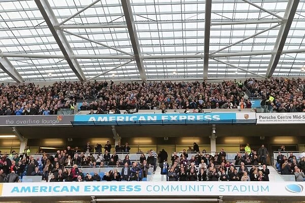 Brighton and Hove Albion FC: A Sea of Colors as Fans Roar for Victory Against Blackburn Rovers (8 Nov 2014)