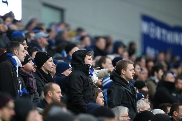 Brighton and Hove Albion FC: A Sea of Colors as Fans Roar Against Nottingham Forest (07FEB15)