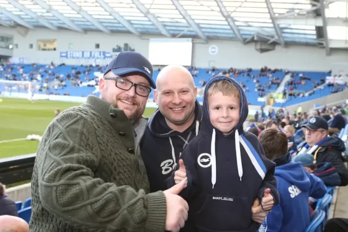 Framed Print : Brighton and Hove Albion FC: A Sea of Colors as Fans Roar Against Huddersfield Town (14APR15) Framed Print : Brighton and Hove Albion FC: A Sea of Colors as Fans Roar Against Huddersfield Town (14APR15)