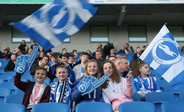 Framed Print : Brighton and Hove Albion FC: A Sea of Colors as Fans Roar Against Huddersfield Town (14APR15) Framed Print : Brighton and Hove Albion FC: A Sea of Colors as Fans Roar Against Huddersfield Town (14APR15)