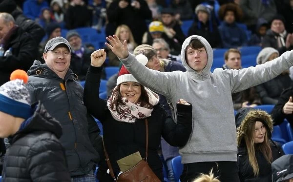 Brighton and Hove Albion FC: A Sea of Supporters Against Reading at the American Express Community Stadium (26DEC14)