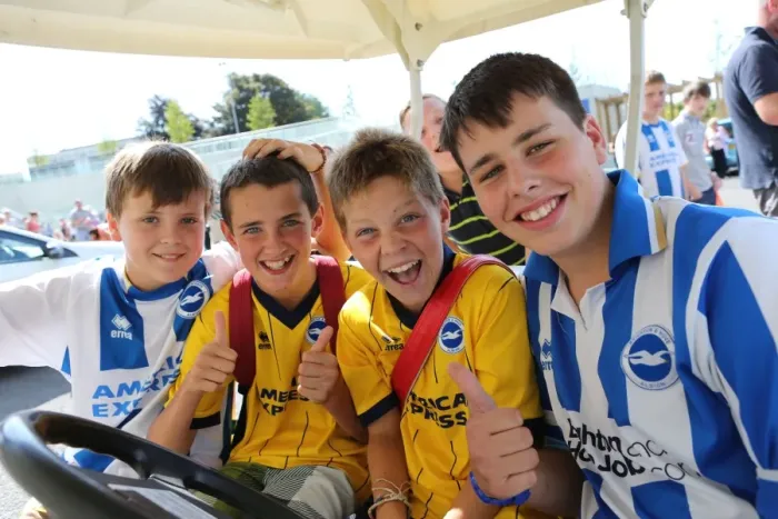 Framed Print : Brighton & Hove Albion FC: September 2013 Club Shop Signing Event - Fan Interaction Framed Print : Brighton & Hove Albion FC: September 2013 Club Shop Signing Event - Fan Interaction