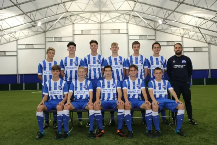 Framed Print : Brighton & Hove Albion FC U16 Team: 2015-16 Academy Annual Photoshoot Framed Print : Brighton & Hove Albion FC U16 Team: 2015-16 Academy Annual Photoshoot
