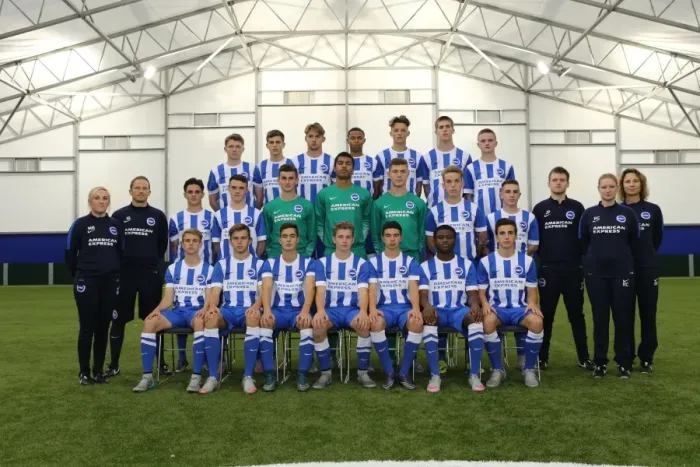Framed Print : Brighton & Hove Albion FC U18 Academy Team - Season 2015-16: Thurs. 29th Oct. 2015 Framed Print : Brighton & Hove Albion FC U18 Academy Team - Season 2015-16: Thurs. 29th Oct. 2015