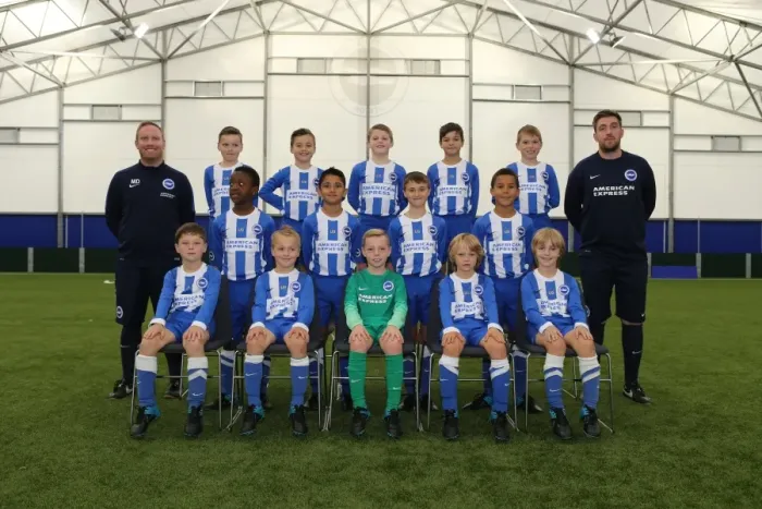 Framed Print : Brighton & Hove Albion FC U9 Academy Team - Season 2015-16: Thumbs Up Thursday