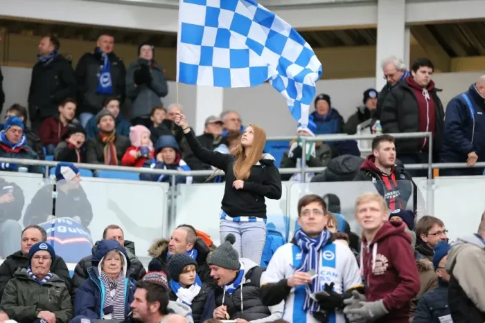 Framed Print : Brighton and Hove Albion FC: Unstoppable Seafront Siege - Sky Bet Championship Clash vs. Nottingham Forest (07FEB15)