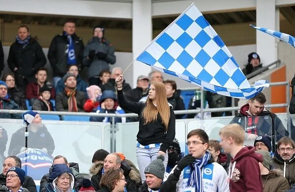 Brighton and Hove Albion FC: Unwavering Fan Support vs. Nottingham Forest (07FEB15) - Sky Bet Championship