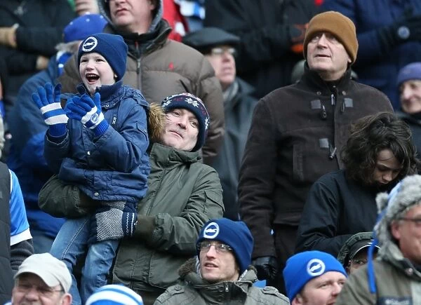 Brighton and Hove Albion FC: Unwavering Support Against Nottingham Forest (07FEB15) - Sky Bet Championship Match