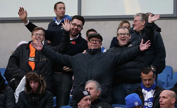 Brighton and Hove Albion FC: Unwavering Support in Sky Bet Championship Clash vs. Blackburn Rovers (November 2014)
