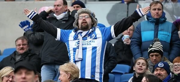 Brighton and Hove Albion FC: Unwavering Support in Sky Bet Championship Clash vs. Nottingham Forest (07FEB15)