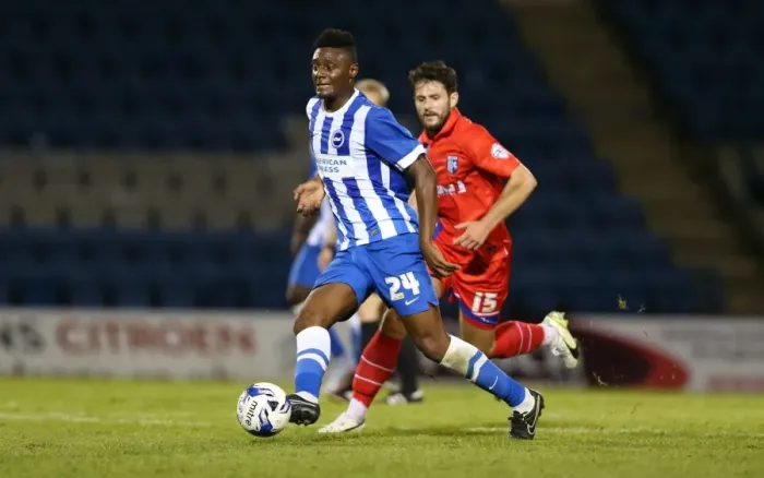 Framed Print : Brighton and Hove Albion Take on Gillingham in Pre-Season Friendly at Priestfield Stadium (29 / 07 / 2015)