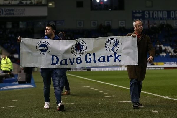 Brighton and Hove Albion Honor Dave Clark with Tribute Banner vs. Millwall (12DEC14)