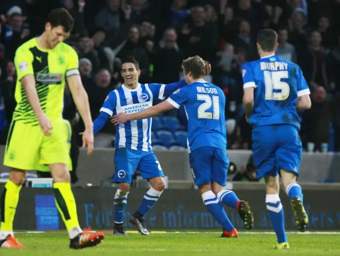 Framed Print : Brighton and Hove Albion: James Wilson's Dramatic Winning Goal vs. Huddersfield Town (Sky Bet Championship, 23rd January 2016) Framed Print : Brighton and Hove Albion: James Wilson's Dramatic Winning Goal vs. Huddersfield Town (Sky Bet Championship, 23rd January 2016)