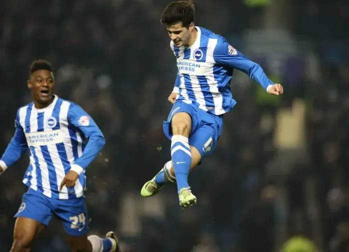 Framed Print : Brighton and Hove Albion: Joao Teixeira Scores Thrilling Goal Against Ipswich Town (January 2015) Framed Print : Brighton and Hove Albion: Joao Teixeira Scores Thrilling Goal Against Ipswich Town (January 2015)
