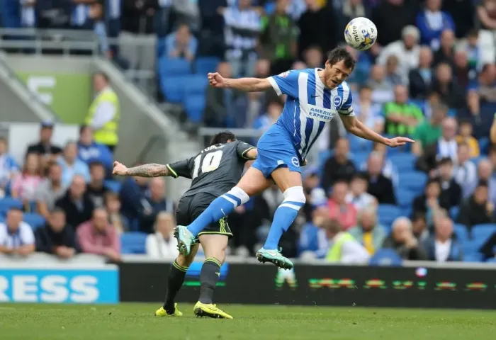 Framed Print : Brighton & Hove Albion: Lewis Dunk Clears the Ball Against Middlesbrough (October 2014) Framed Print : Brighton & Hove Albion: Lewis Dunk Clears the Ball Against Middlesbrough (October 2014)