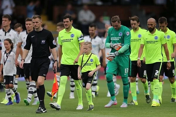 Brighton & Hove Albion Mascot at Fulham's Craven Cottage during Sky Bet Championship Match (August 15, 2015)