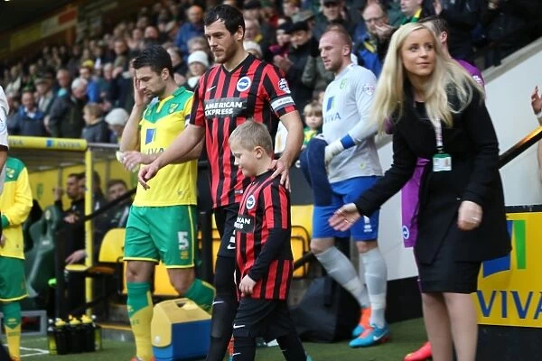 Brighton & Hove Albion Mascot at Norwich City's Carrow Road during Sky Bet Championship Match (22nd November 2014)