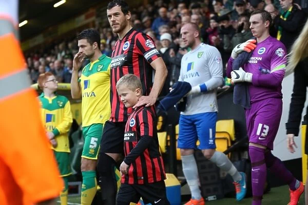 Brighton & Hove Albion Mascot at Norwich City's Carrow Road during Sky Bet Championship Match (22 November 2014)