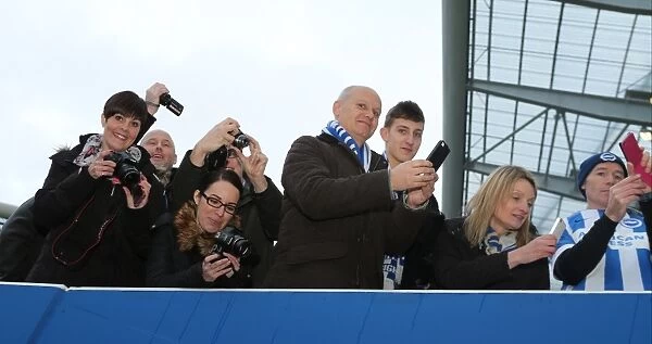 Brighton and Hove Albion: Mascot Parents in Action at the Sky Bet Championship Match vs. Brentford (17 January 2015)