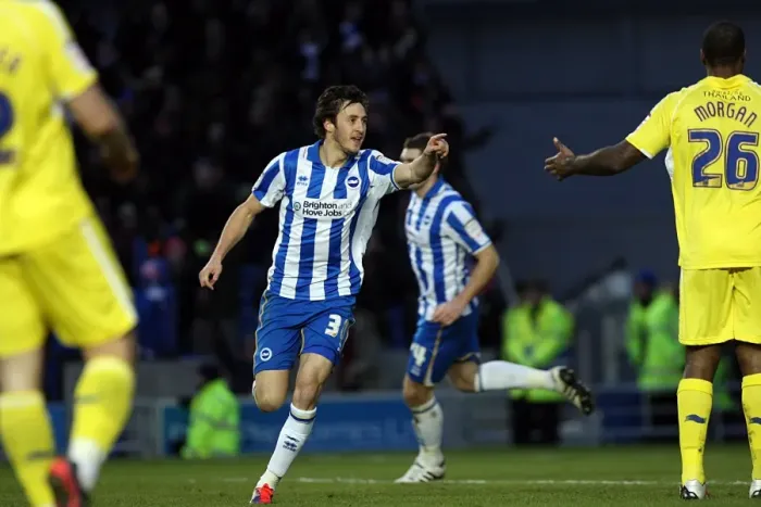 Framed Print : Brighton & Hove Albion: A Nostalgic Look Back at the 2011-12 Home Season Game vs. Leicester City (04-02-12)