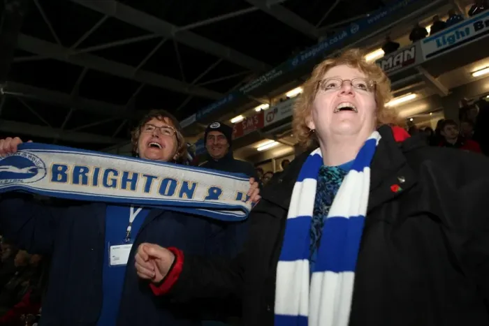 Framed Print : Brighton & Hove Albion: Nostalgic Review of the 2012-13 Home Game Against Leeds United