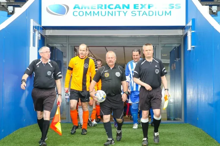 Framed Print : Brighton & Hove Albion: Play on the Pitch - American Express Community Stadium (1st May 2015)
