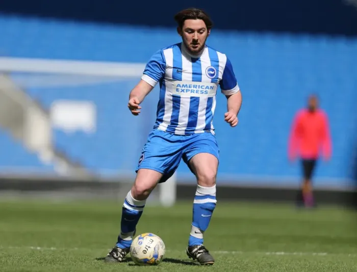 Framed Print : Brighton & Hove Albion: Play on the Pitch - April 28, 2015 (AMEX Community Stadium)