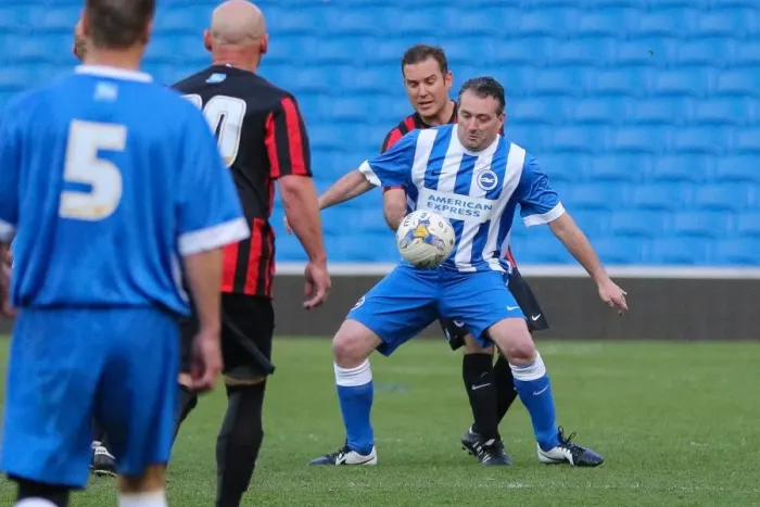 Framed Print : Brighton & Hove Albion: Play on the Pitch - APRIL 30, 2015 (EVE)