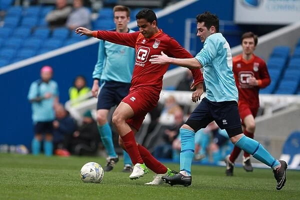 Ten Brighton & Hove Albion Players in Action during their Match (May 1, 2015)