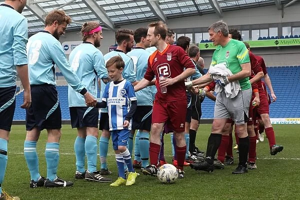 Ten Brighton & Hove Albion Players in Action during the May 1, 2015 Match