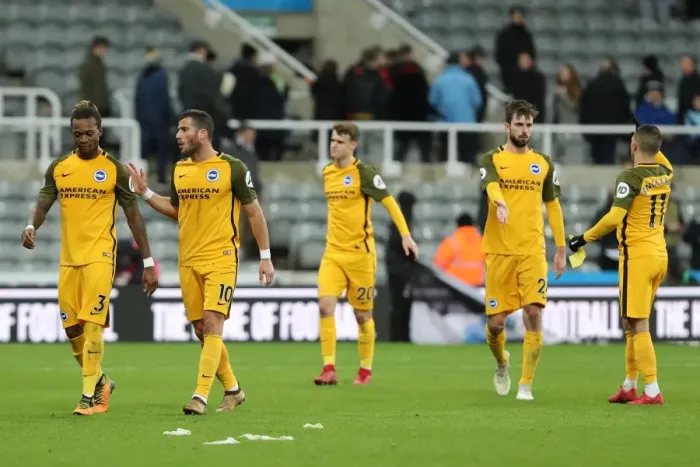 Framed Print : Brighton and Hove Albion Players Exit St James Park After 30DEC17 Newcastle United Premier League Match Framed Print : Brighton and Hove Albion Players Exit St James Park After 30DEC17 Newcastle United Premier League Match